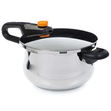Cargar imagen en el visor de la galería, OLLA A PRESION MARCA MAN MODELO OP-2008 8 LTS ACERO INOXIDABLE CON MANGO