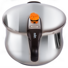 Cargar imagen en el visor de la galería, OLLA A PRESION MARCA MAN MODELO OP-2008 8 LTS ACERO INOXIDABLE CON MANGO