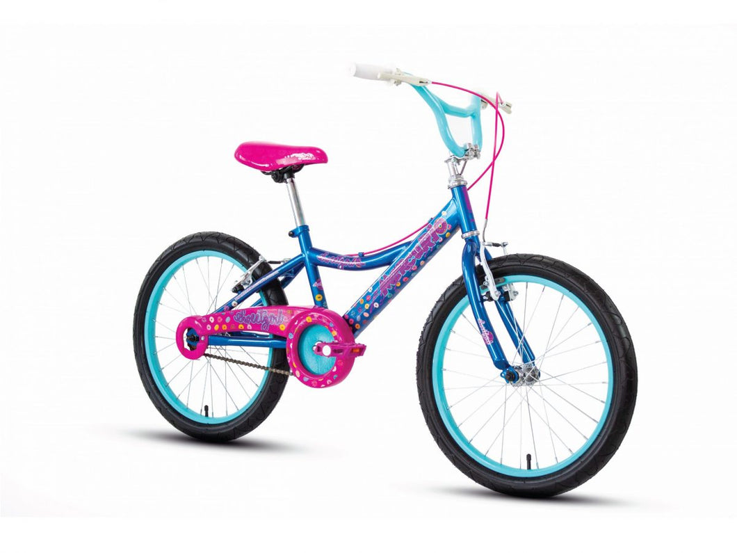 BICICLETA MERCURIO SWEETGIRL R20 1V AZUL/ROSA