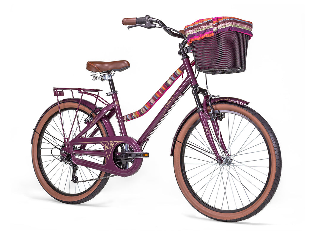 BICICLETA MERCURIO LIFE R24 MORADO (PURPURA)