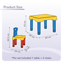 Cargar imagen en el visor de la galería, MESA INFANTIL MARCA MYTEK MODELO MY-5535 AMARILLO
